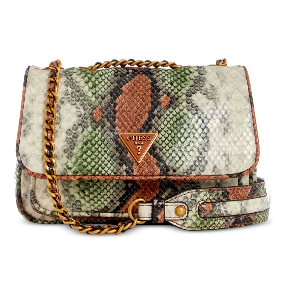 Guess Multicolor Snake Print Crossbody Bag